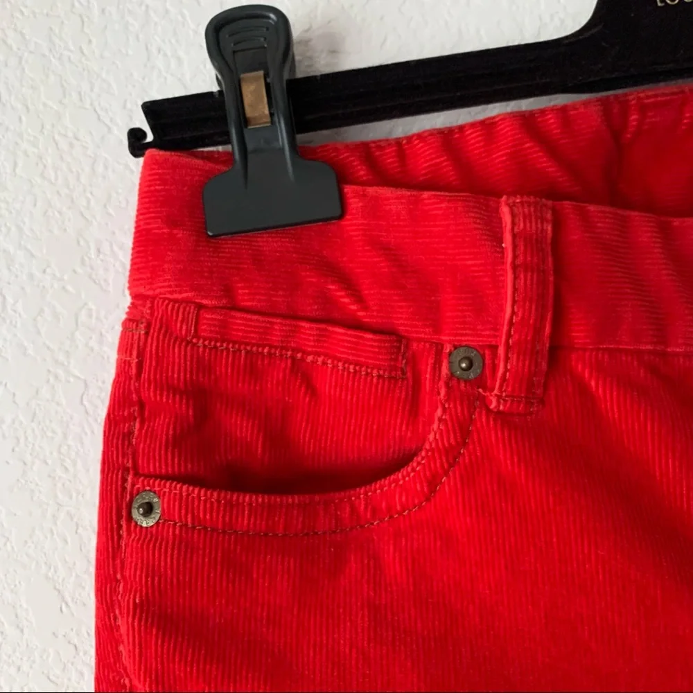 New J. Crew corduroy pants in red